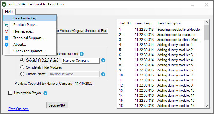 Protect VBA 3.1