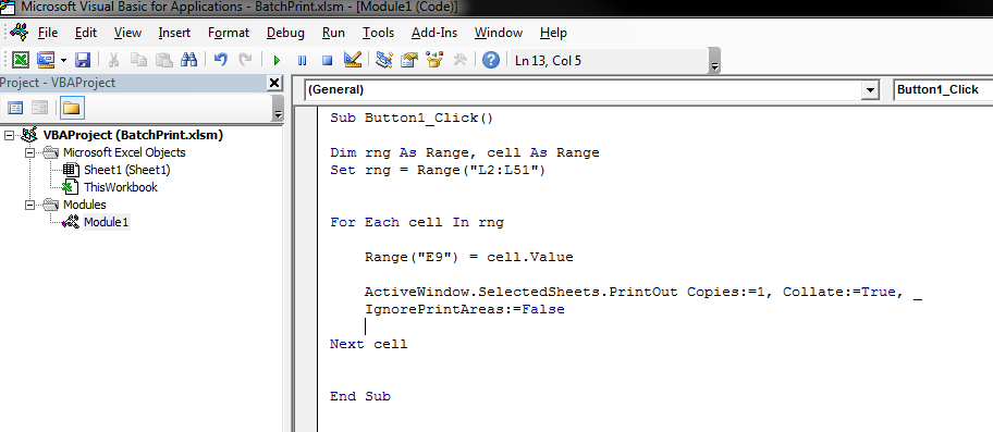 Excel Batch Print 4